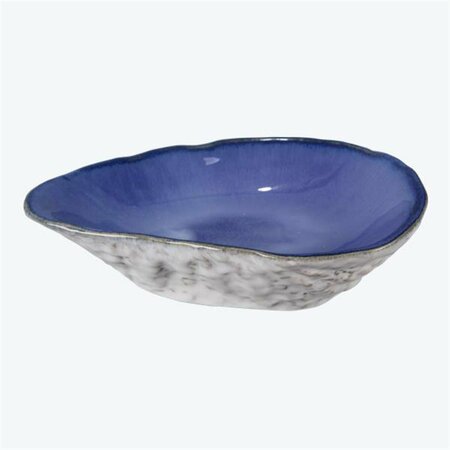 YOUNGS Ceramic Tabletop Serving & Decor Plate, Blue 61599